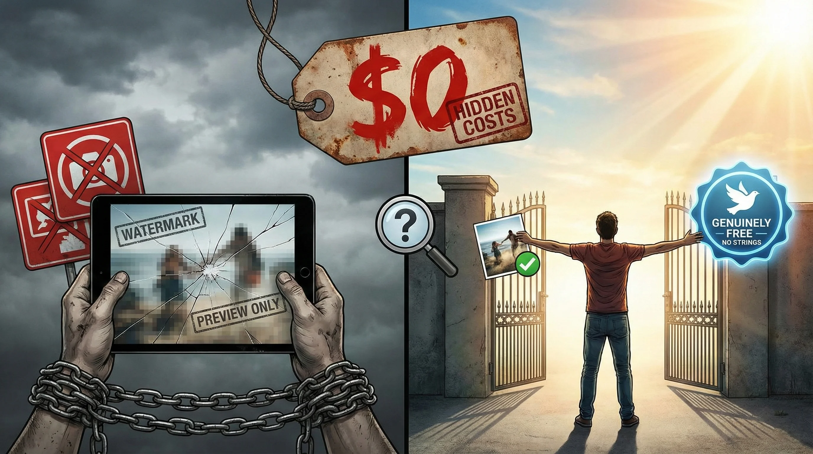 Free background remover tool with no watermarks or hidden limits