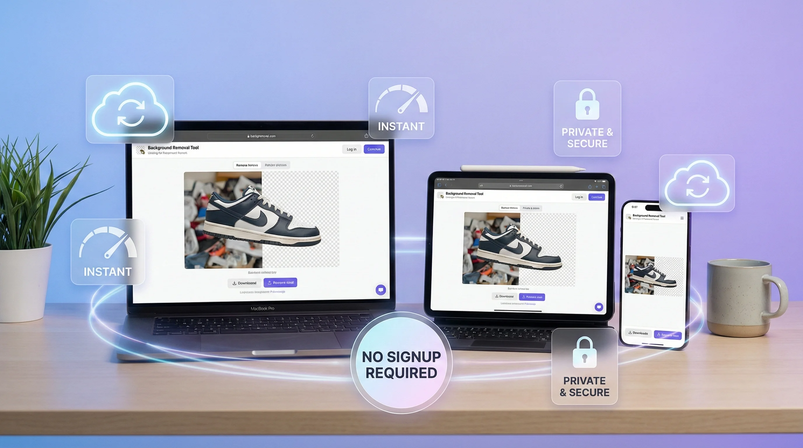 Remove background online for free with no signup